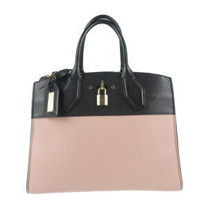 LOUIS VUITTON City Steamer Handbag Taurillon Leather Magnolia Pink Black